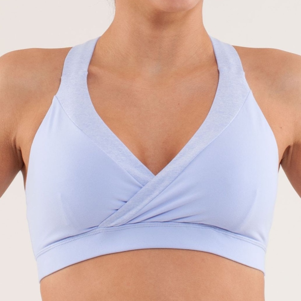 lululemon athletica Light Blue Wrap Top